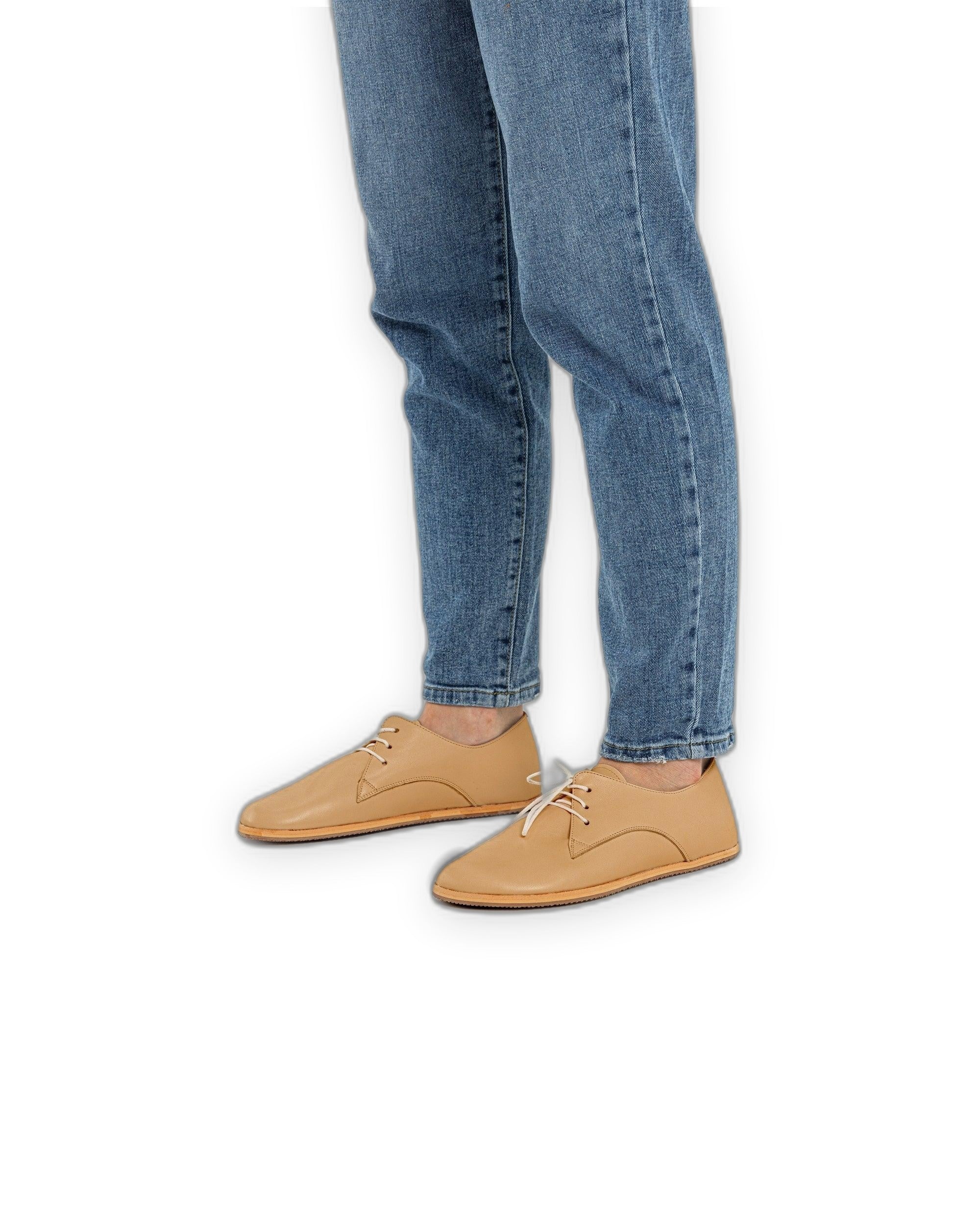 Back view Melon Yellow Oxford Shoes - Calf Leather Handcrafted | Bespoky