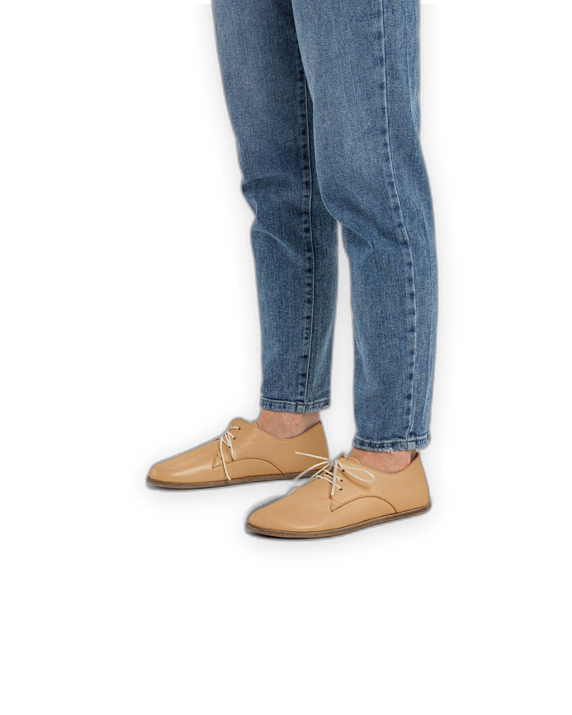 Back view Melon Yellow Oxford Shoes - Calf Leather Handcrafted | Bespoky