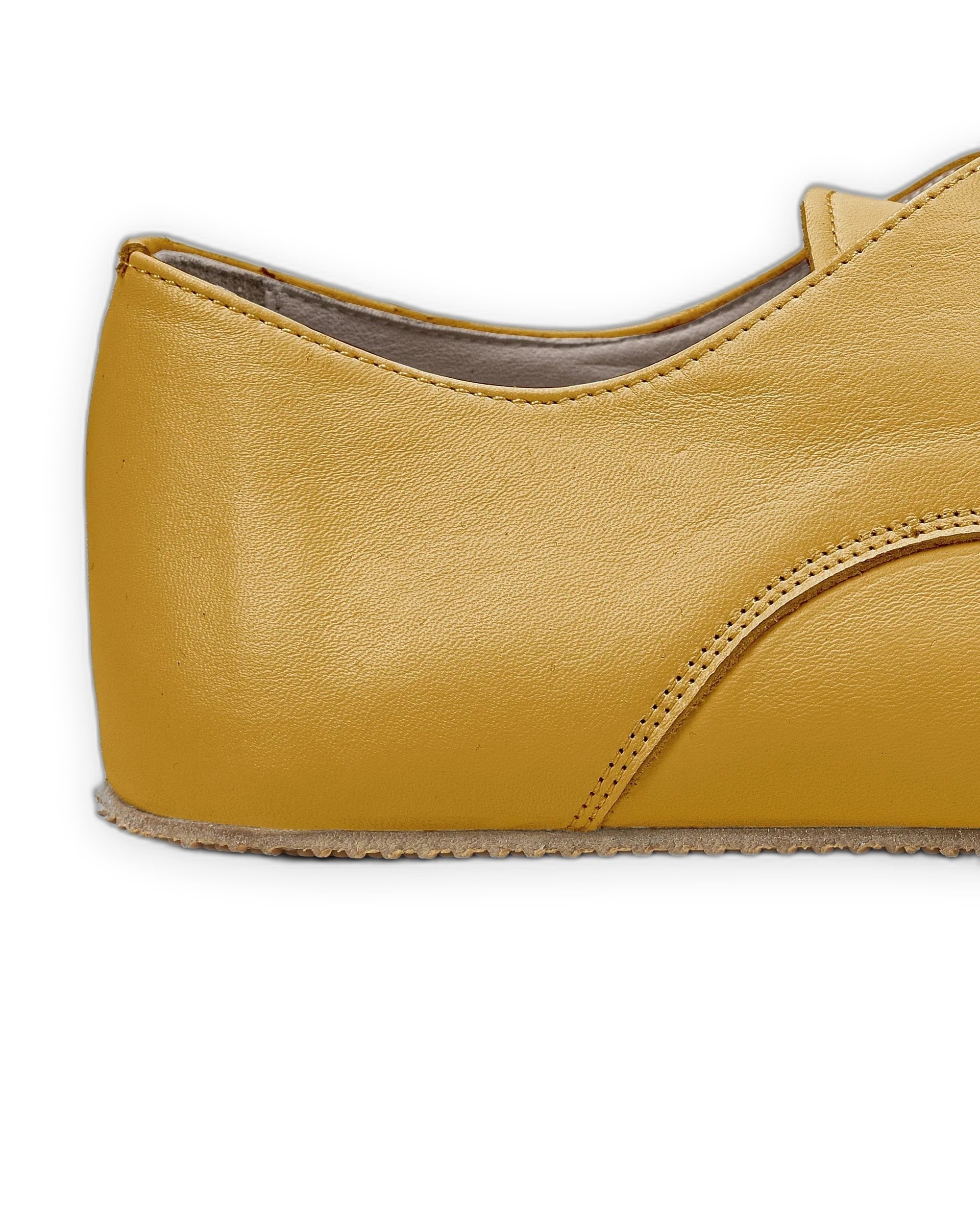 Top view Mustard Oxford Shoes - Handcrafted Calf Leather | Bespoky