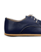 Top view Navy Blue Oxford Shoes - Handcrafted Calf Leather | Bespoky