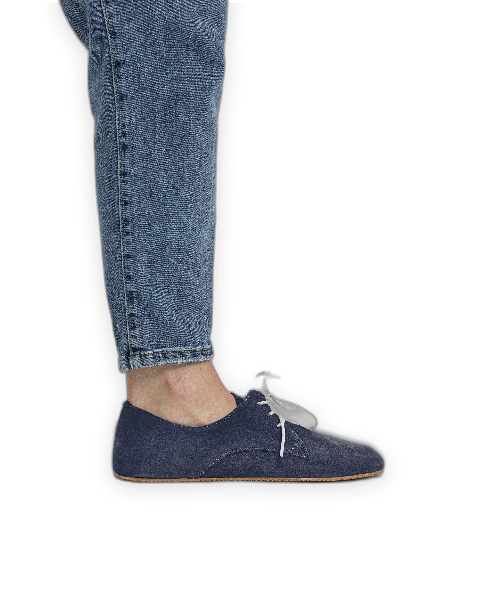 Back view Navy Oxford Shoes - Calf Leather Handcrafted | Bespoky