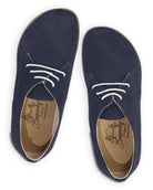 Side view Navy Oxford Shoes - Calf Leather Zero Drop | Bespoky