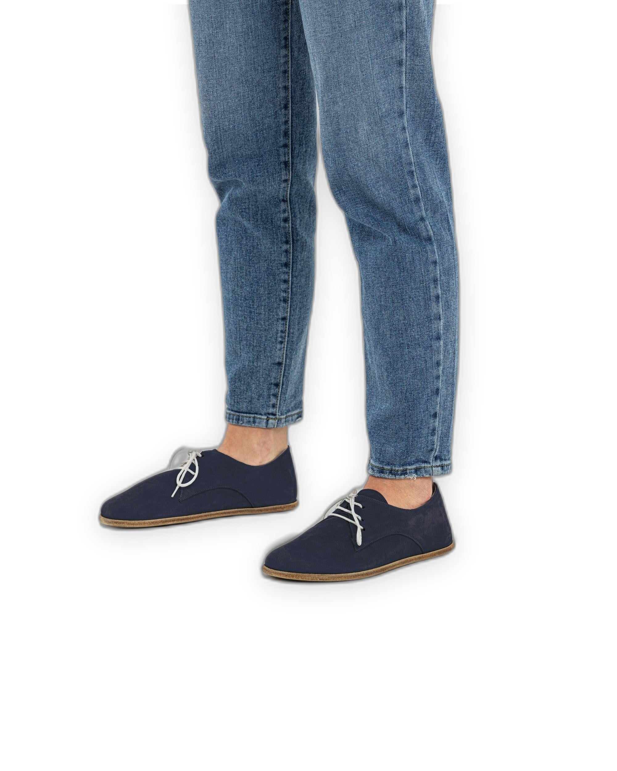 Top view Navy Oxford Shoes - Handcrafted Calf Leather | Bespoky