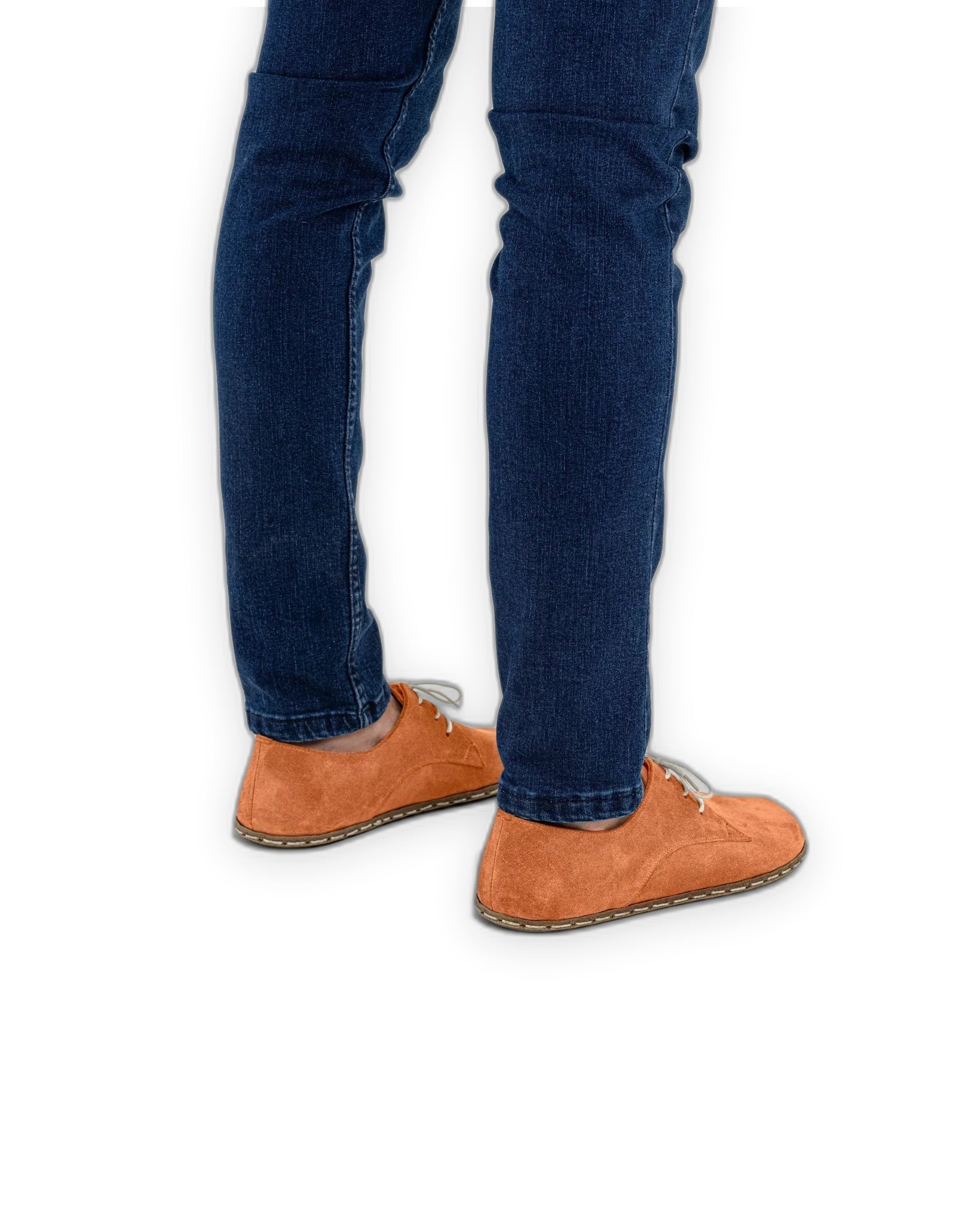 Top view Orange Oxford Shoes - Handcrafted Calf Leather | Bespoky
