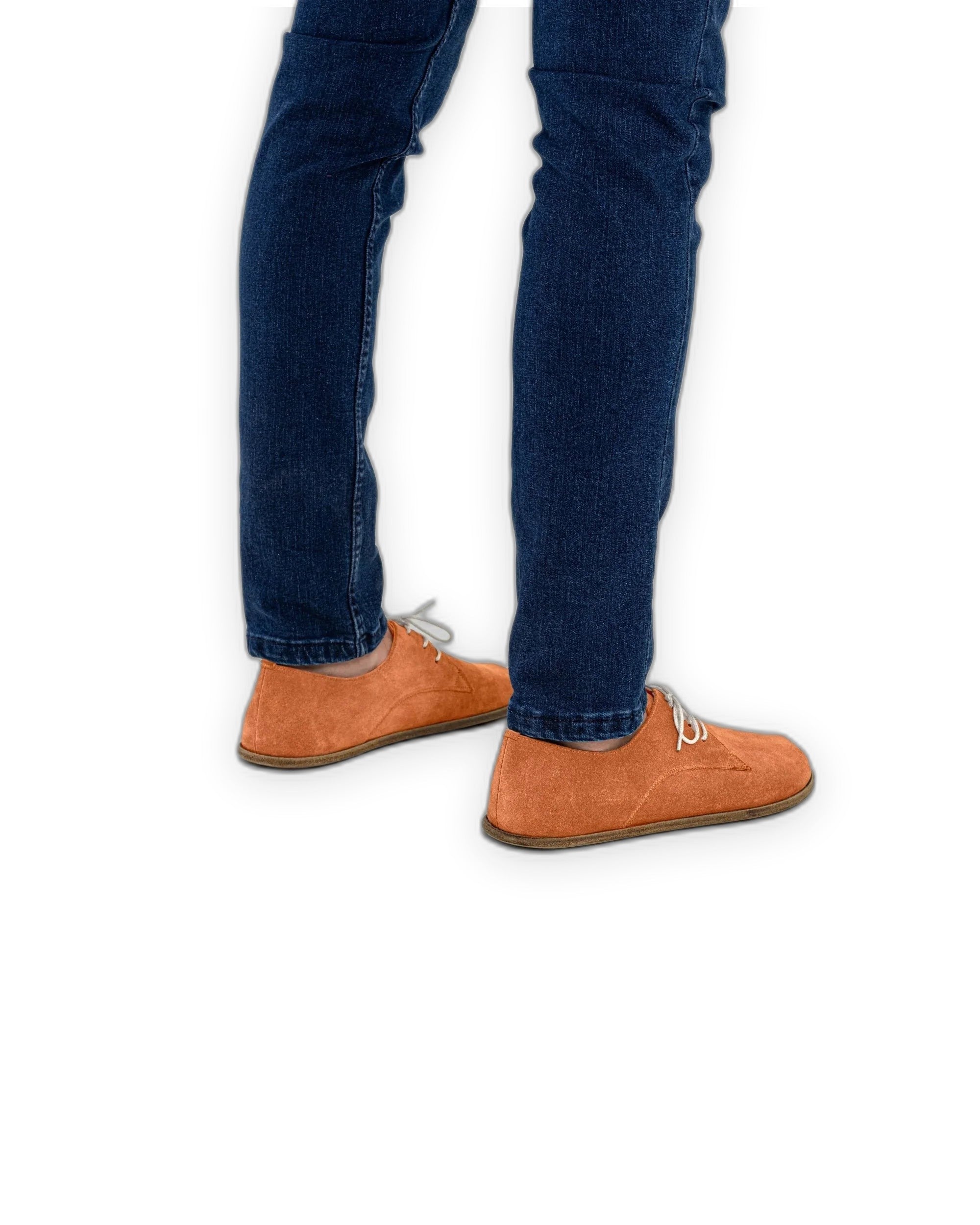 Top view Orange Oxford Shoes - Handcrafted Calf Leather | Bespoky