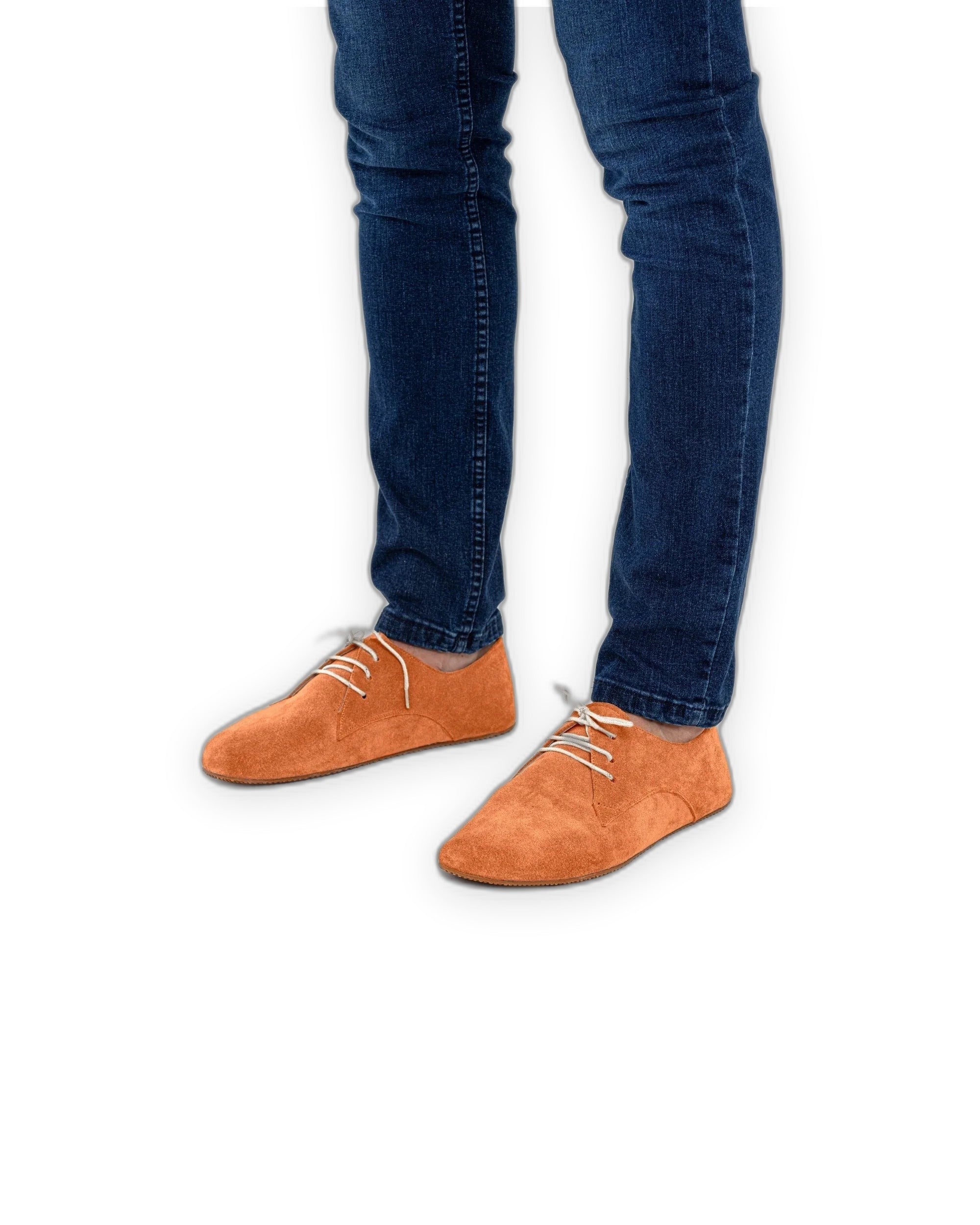Top view Orange Oxford Shoes - Handcrafted Calf Leather | Bespoky