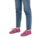 Top view Pink Oxford Shoes - Handcrafted Calf Leather | Bespoky