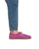 Pair Pink Oxford Shoes - Barefoot Wide Toe Calf Leather | Bespoky