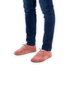 Detail Pink Oxford Shoes - Handcrafted Calf Leather Turkey | Bespoky