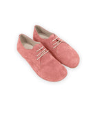 Women's Pink Oxford Shoes - Handcrafted Calf Leather Wide Toe Box | Bespoky