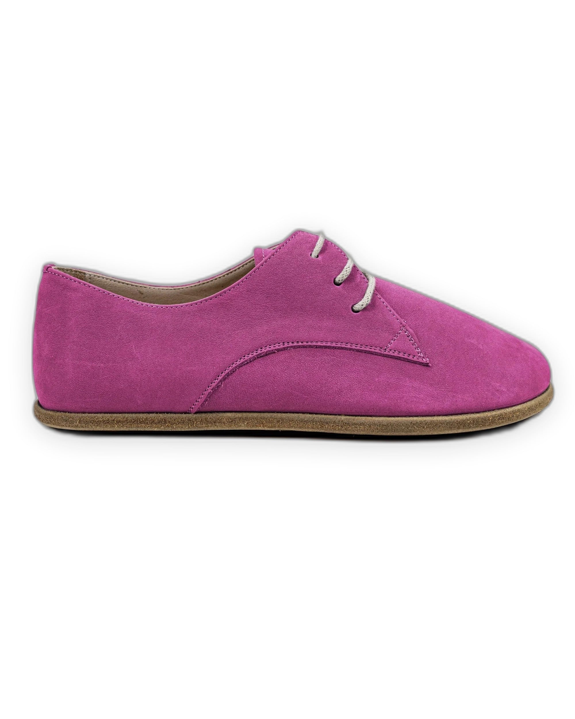 Side view Pink Oxford Shoes - Calf Leather Zero Drop | Bespoky