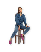 Back view Pink Oxford Shoes - Calf Leather Handcrafted | Bespoky