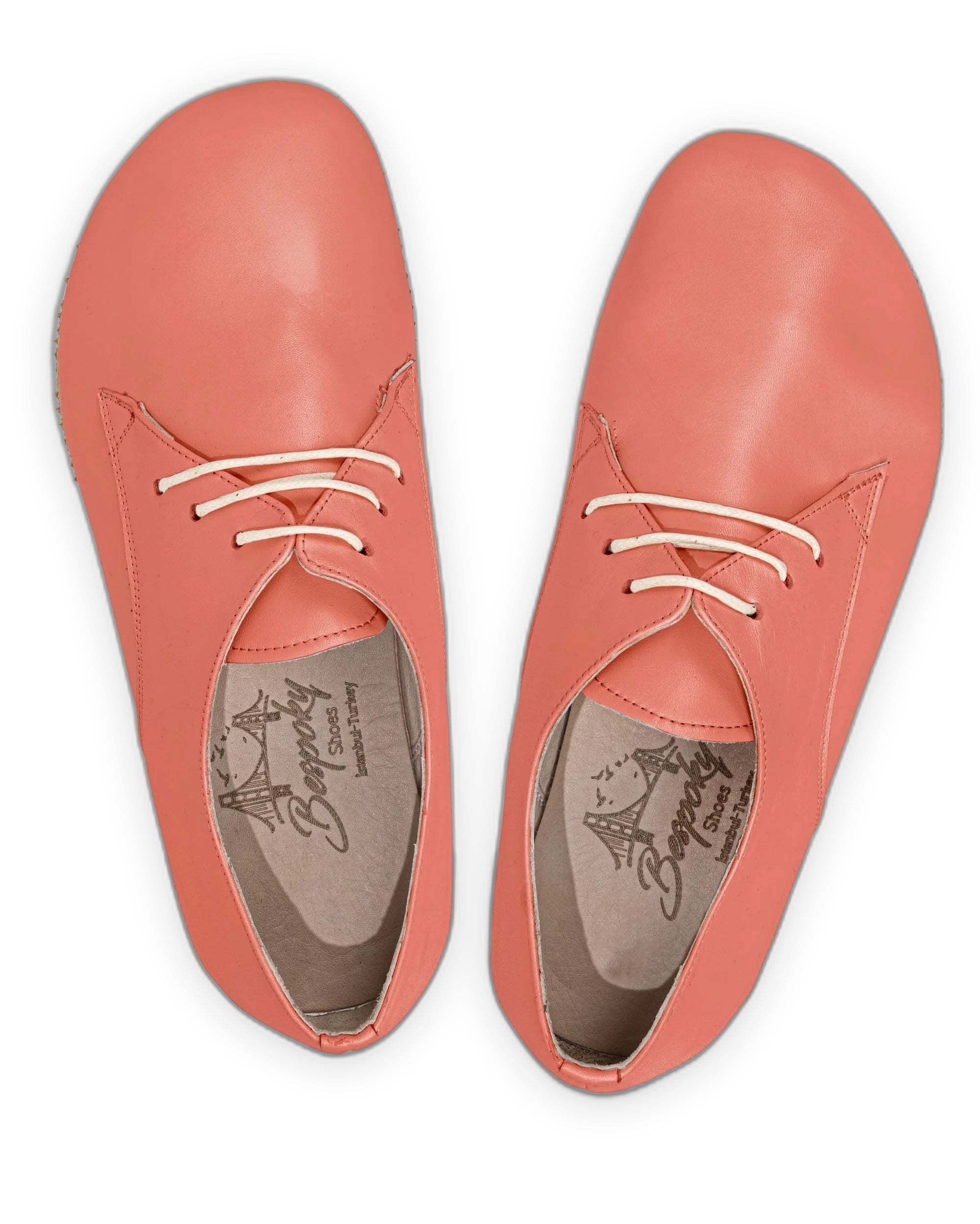 Side view Pomegranate Oxford Shoes - Calf Leather Zero Drop | Bespoky