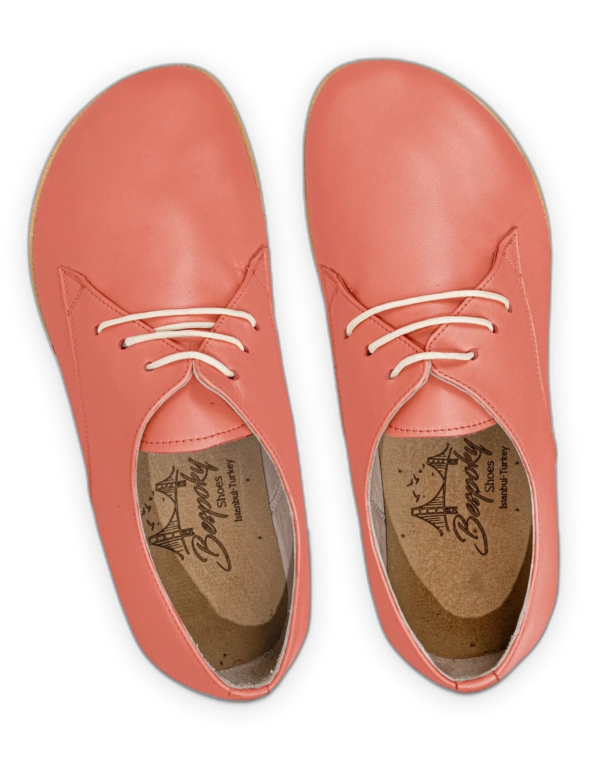 Side view Pomegranate Oxford Shoes - Calf Leather Zero Drop | Bespoky