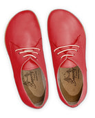 Side view Red Oxford Shoes - Calf Leather Zero Drop | Bespoky