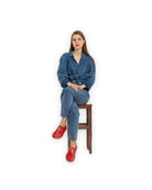 Pair Red Oxford Shoes - Barefoot Wide Toe Calf Leather | Bespoky