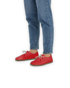 Top view Red Oxford Shoes - Handcrafted Calf Leather | Bespoky