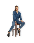 Back view Smoked Oxford Shoes - Calf Leather Handcrafted | Bespoky