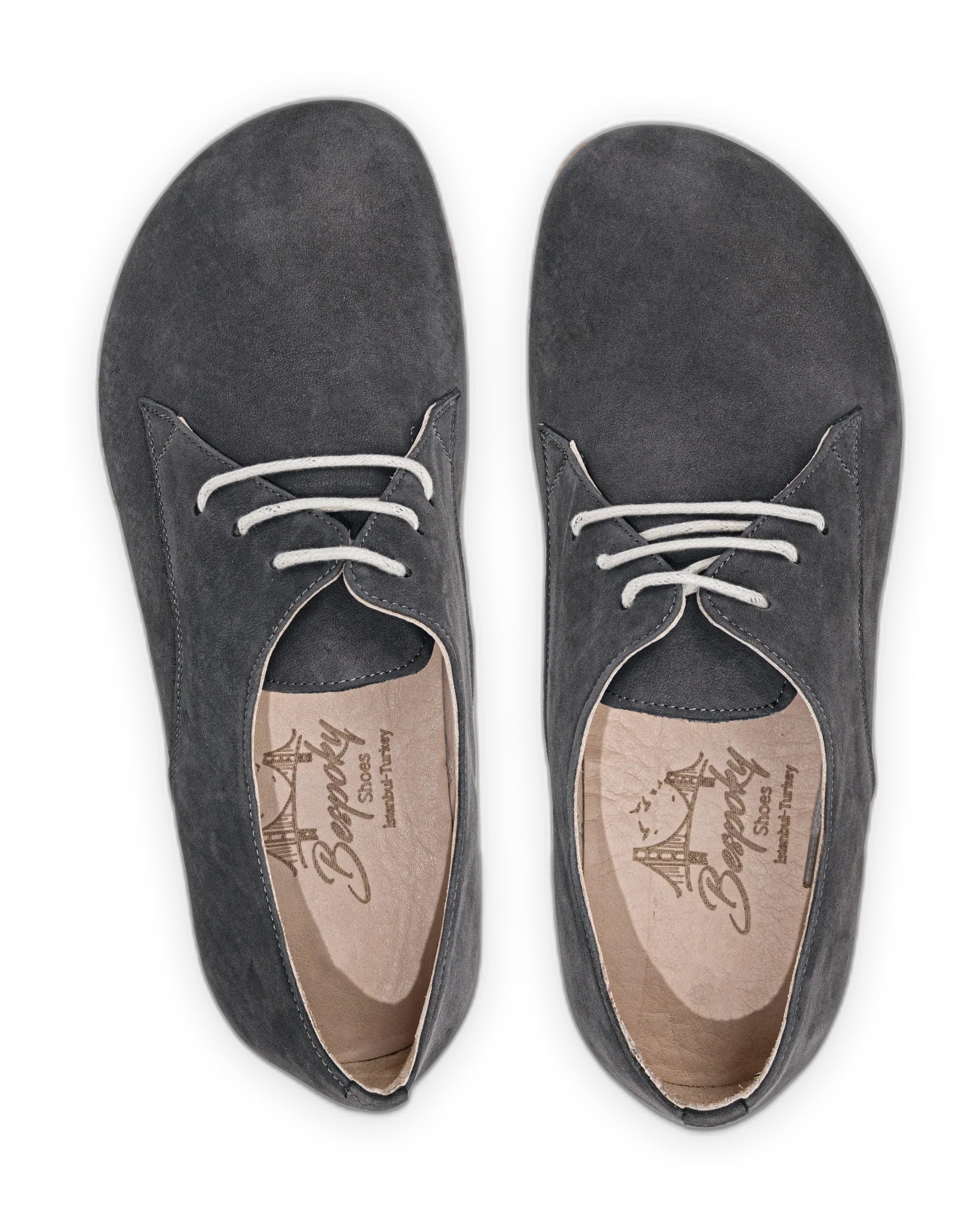 Detail Smoked Oxford Shoes - Handcrafted Calf Leather Turkey | Bespoky