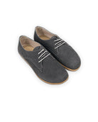 Women's Smoked Oxford Shoes - Handcrafted Calf Leather Wide Toe Box | Bespoky