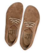 Side view Tan Oxford Shoes - Calf Leather Zero Drop | Bespoky