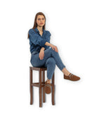 Back view Tan Oxford Shoes - Calf Leather Handcrafted | Bespoky