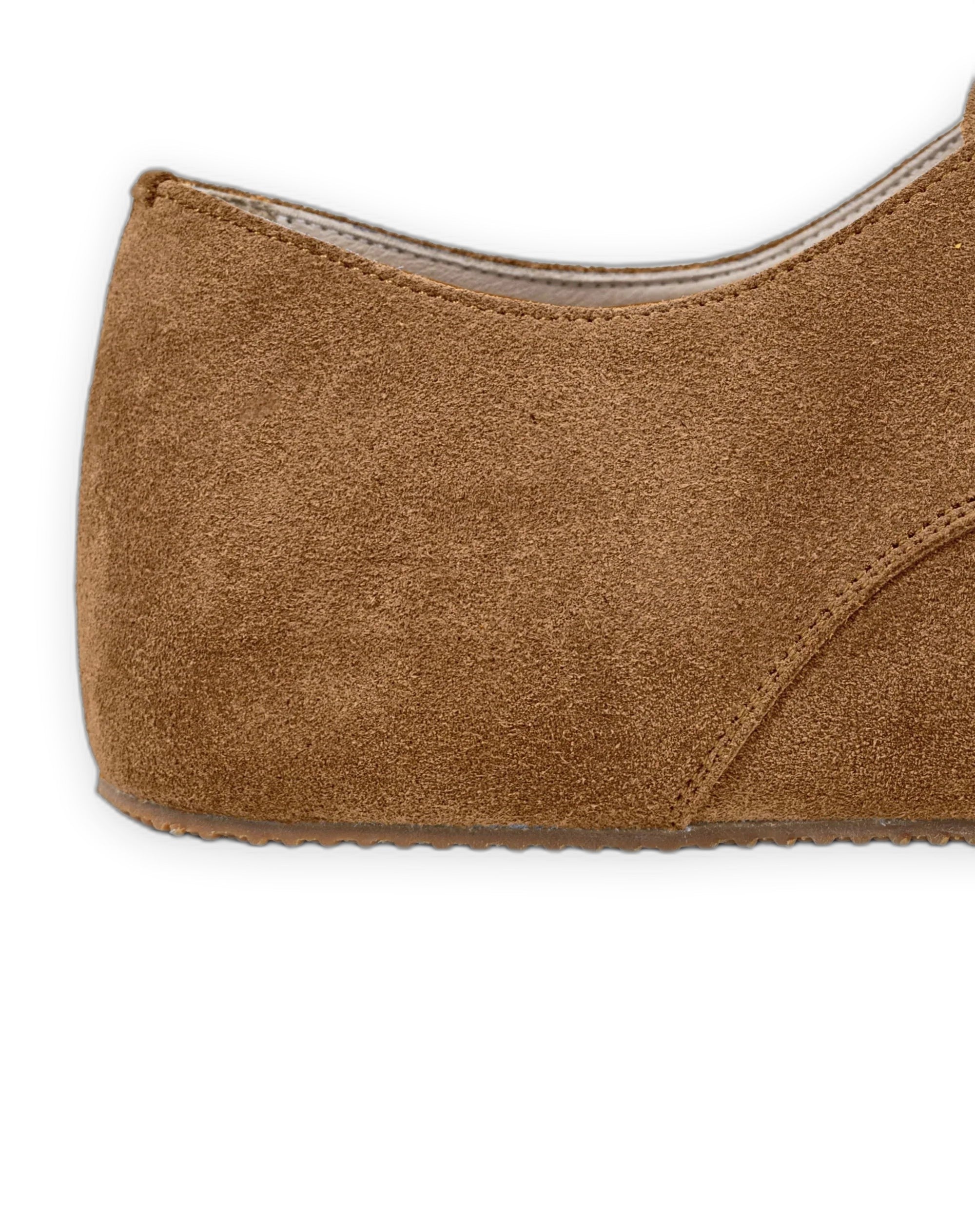 Top view Tan Oxford Shoes - Handcrafted Calf Leather | Bespoky