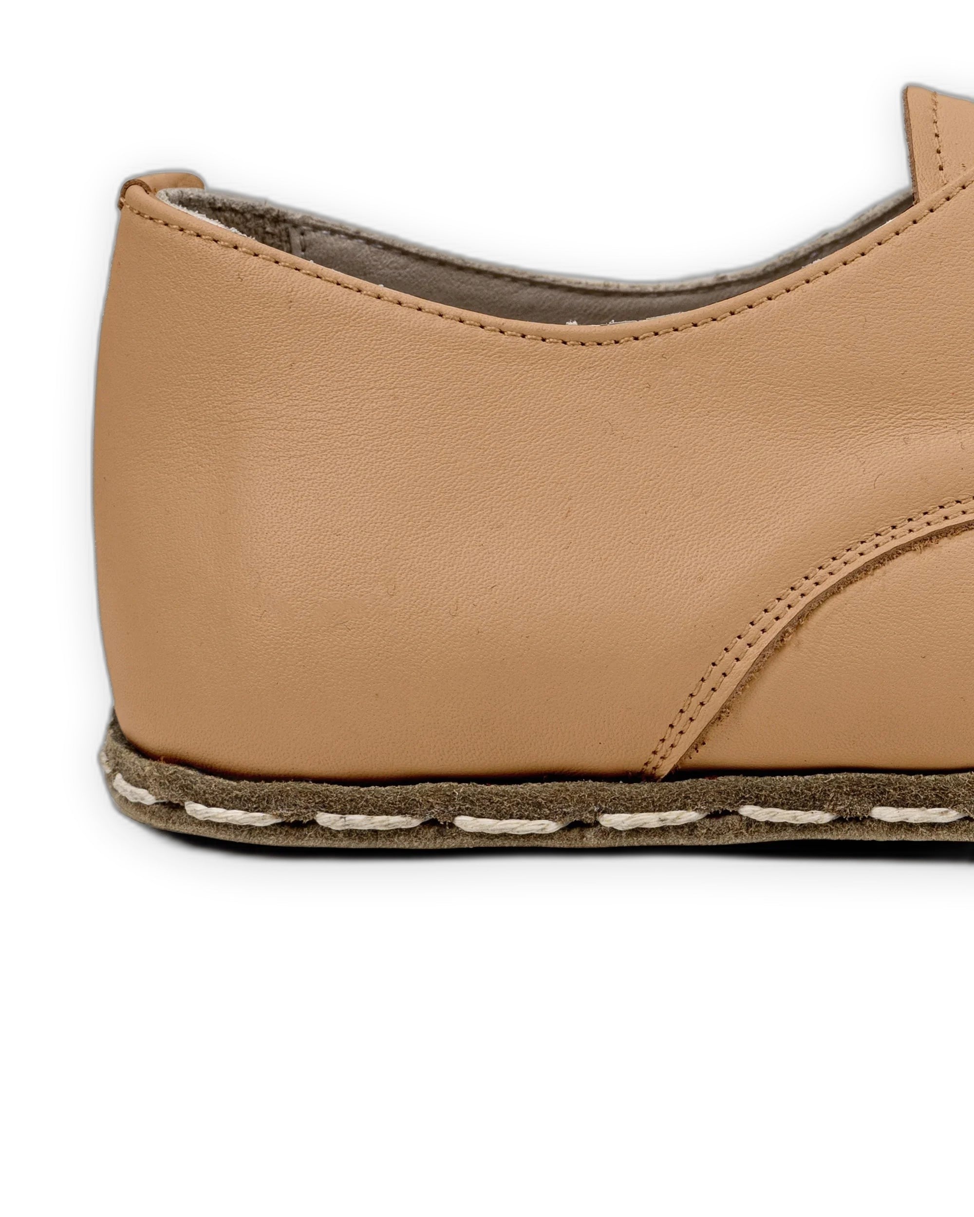 Pair Undyed Oxford Shoes - Barefoot Wide Toe Calf Leather | Bespoky