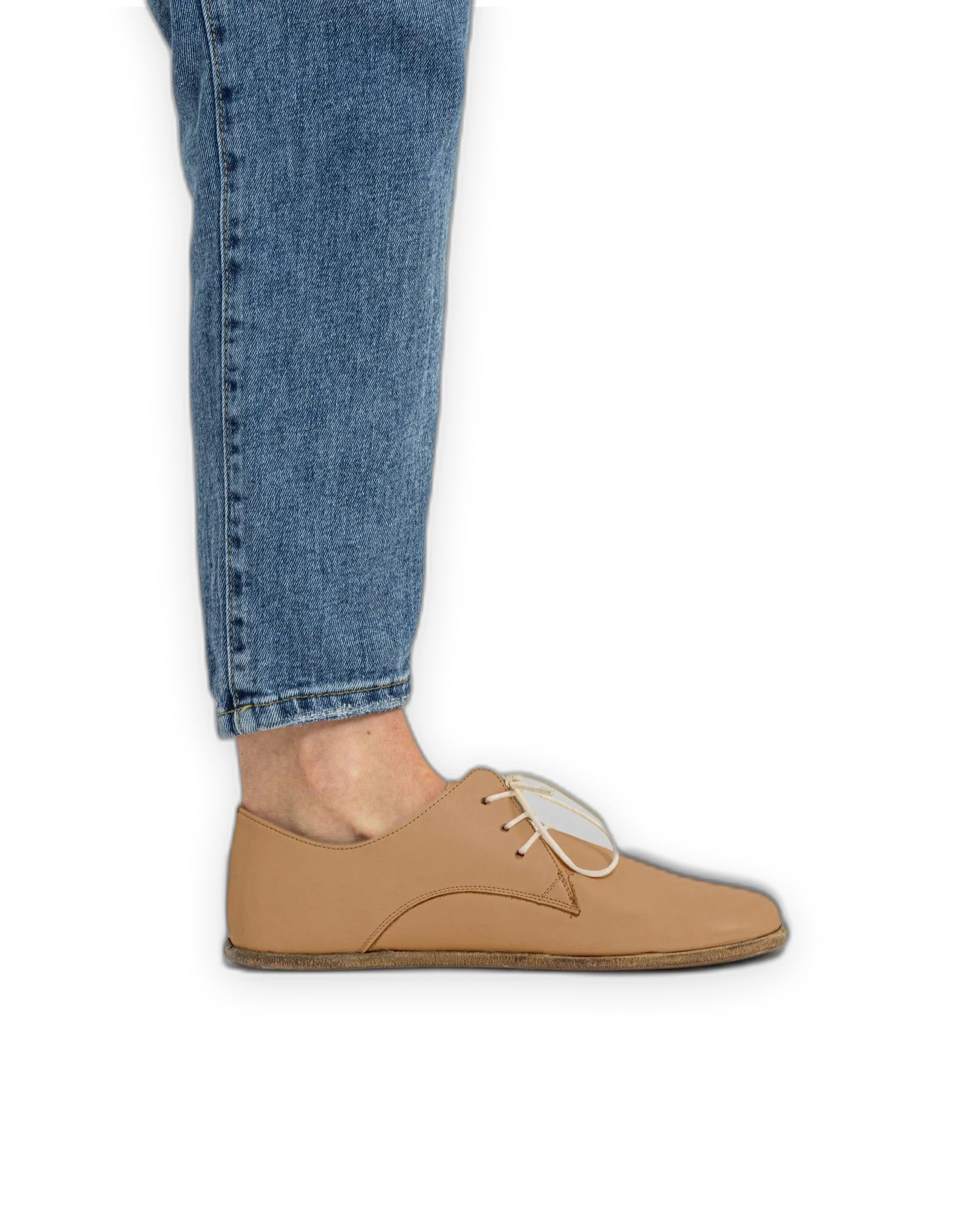Back view Undyed Oxford Shoes - Calf Leather Handcrafted | Bespoky