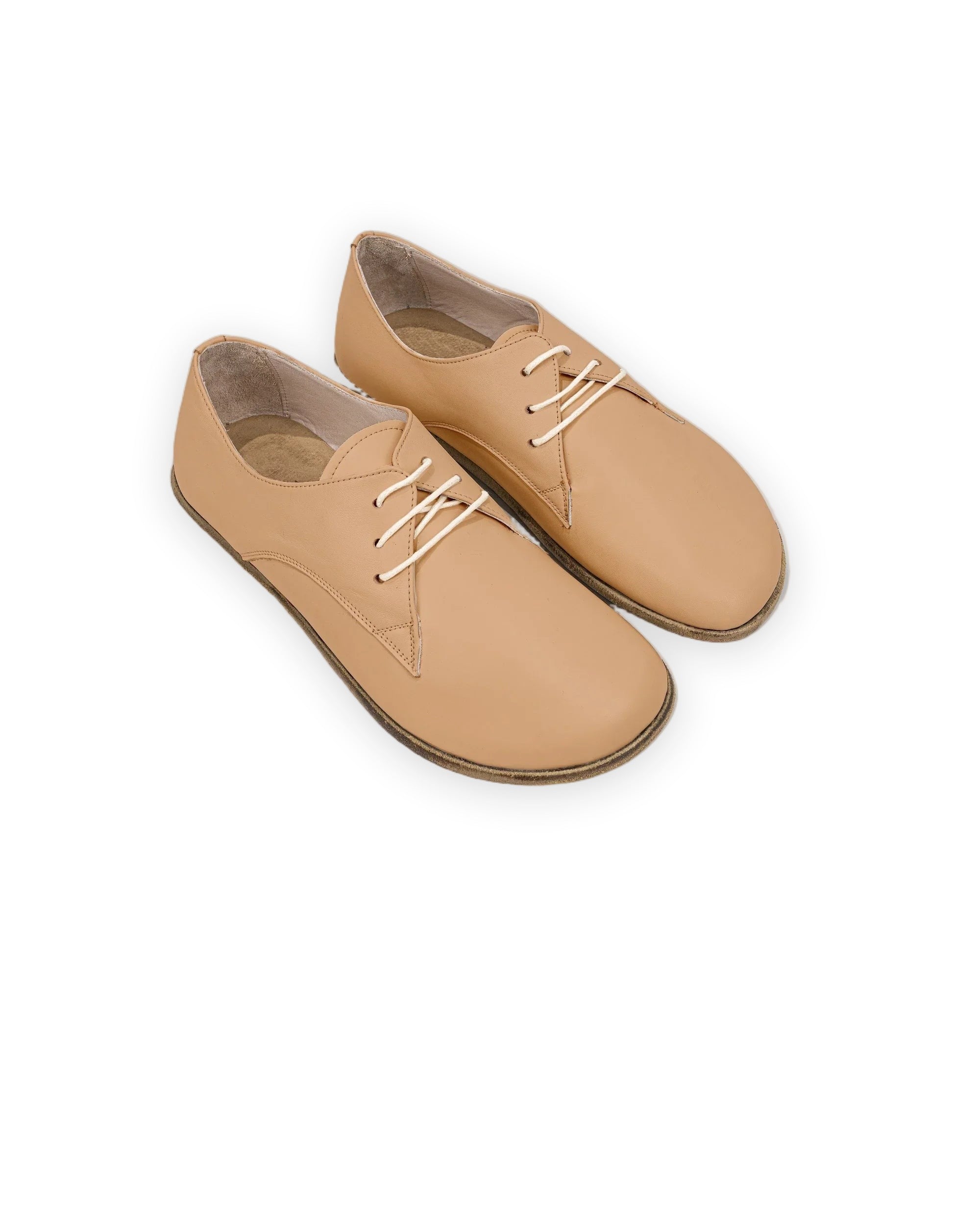 Women's Undyed Oxford Shoes - Handcrafted Calf Leather Wide Toe Box | Bespoky