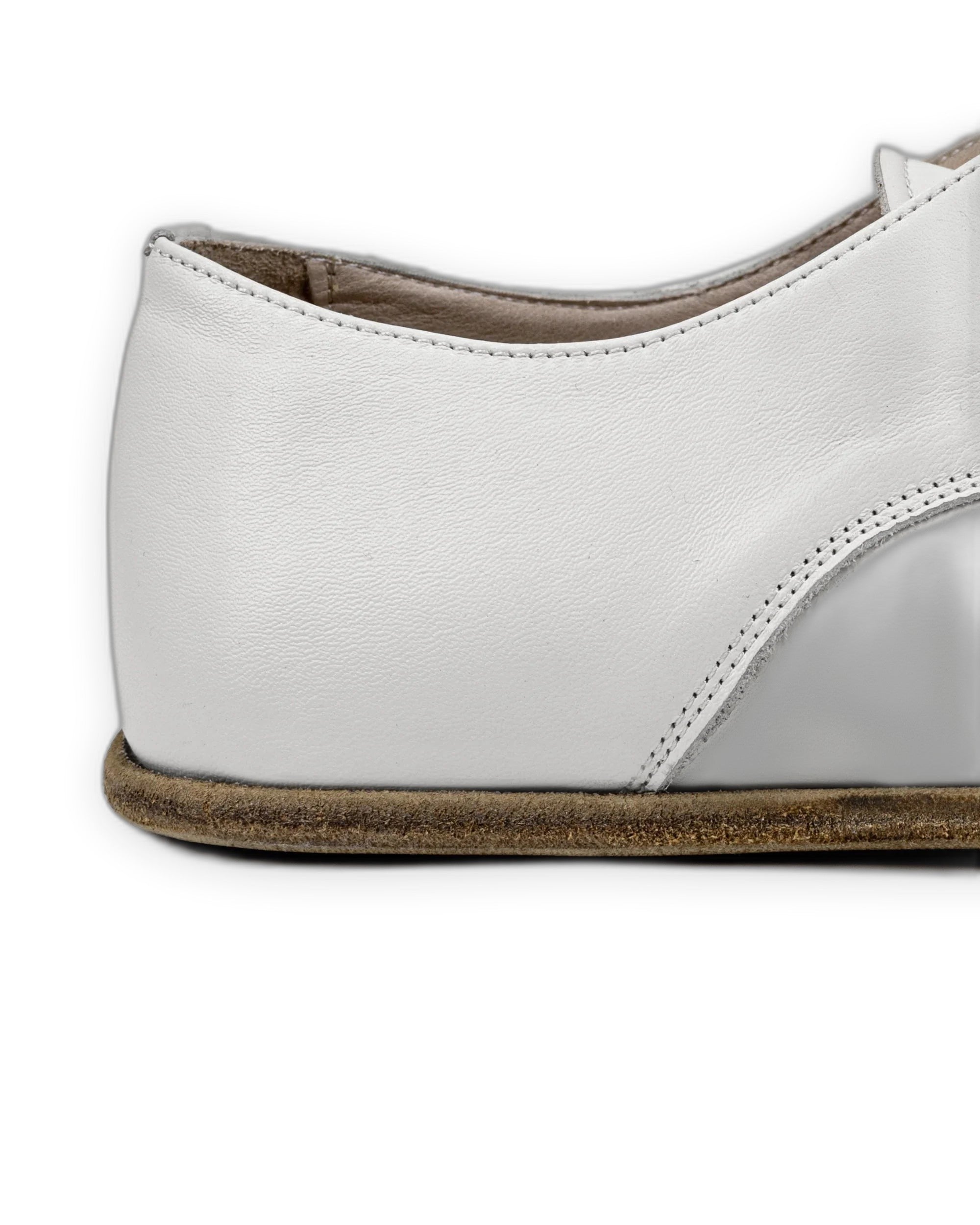 Top view White Oxford Shoes - Handcrafted Calf Leather | Bespoky