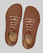 Men's Dark Brown Barefoot Sneaker - Handcrafted Calf Leather Wide Toe Box | Bespoky