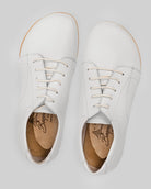 Side view White Barefoot Sneaker - Calf Leather Zero Drop | Bespoky