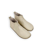 Men's Beige Chelsea Boots - Handcrafted Calf Leather Wide Toe Box | Bespoky