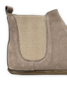 Top view Beige Nubuck Chelsea Boots - Handcrafted Calf Leather | Bespoky