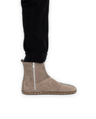 Detail Beige Nubuck Chelsea Boots - Handcrafted Calf Leather Turkey | Bespoky