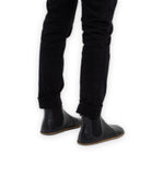 Pair Black Chelsea Boots - Barefoot Wide Toe Calf Leather | Bespoky