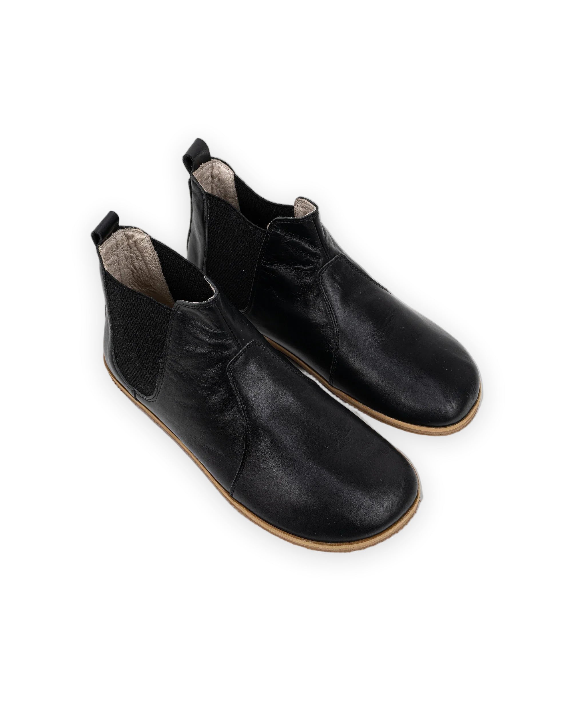 Men's Black Chelsea Boots - Handcrafted Calf Leather Wide Toe Box | Bespoky