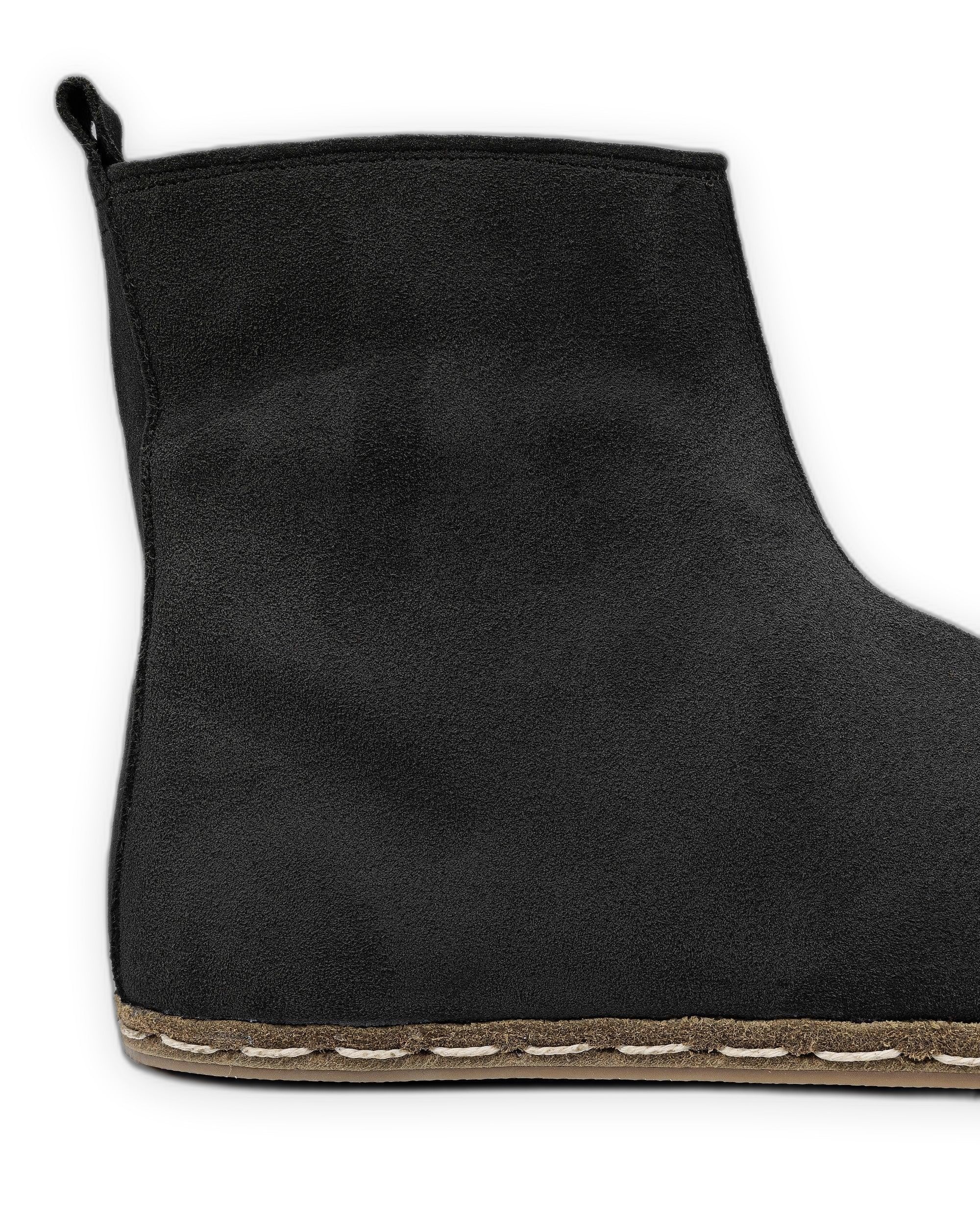 Top view Black Suede Chelsea Boots - Handcrafted Calf Leather | Bespoky