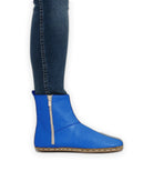 Side view Blue Chelsea Boots - Calf Leather Zero Drop | Bespoky