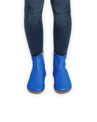 Detail Blue Chelsea Boots - Handcrafted Calf Leather Turkey | Bespoky