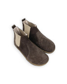 Men's Brown Suede Chelsea Boots - Handcrafted Calf Leather Wide Toe Box | Bespoky