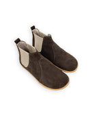 Men's Brown Suede Chelsea Boots - Handcrafted Calf Leather Wide Toe Box | Bespoky