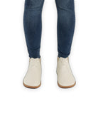 Pair Cream Chelsea Boots - Barefoot Wide Toe Calf Leather | Bespoky