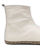 Back view Cream Chelsea Boots - Calf Leather Handcrafted | Bespoky
