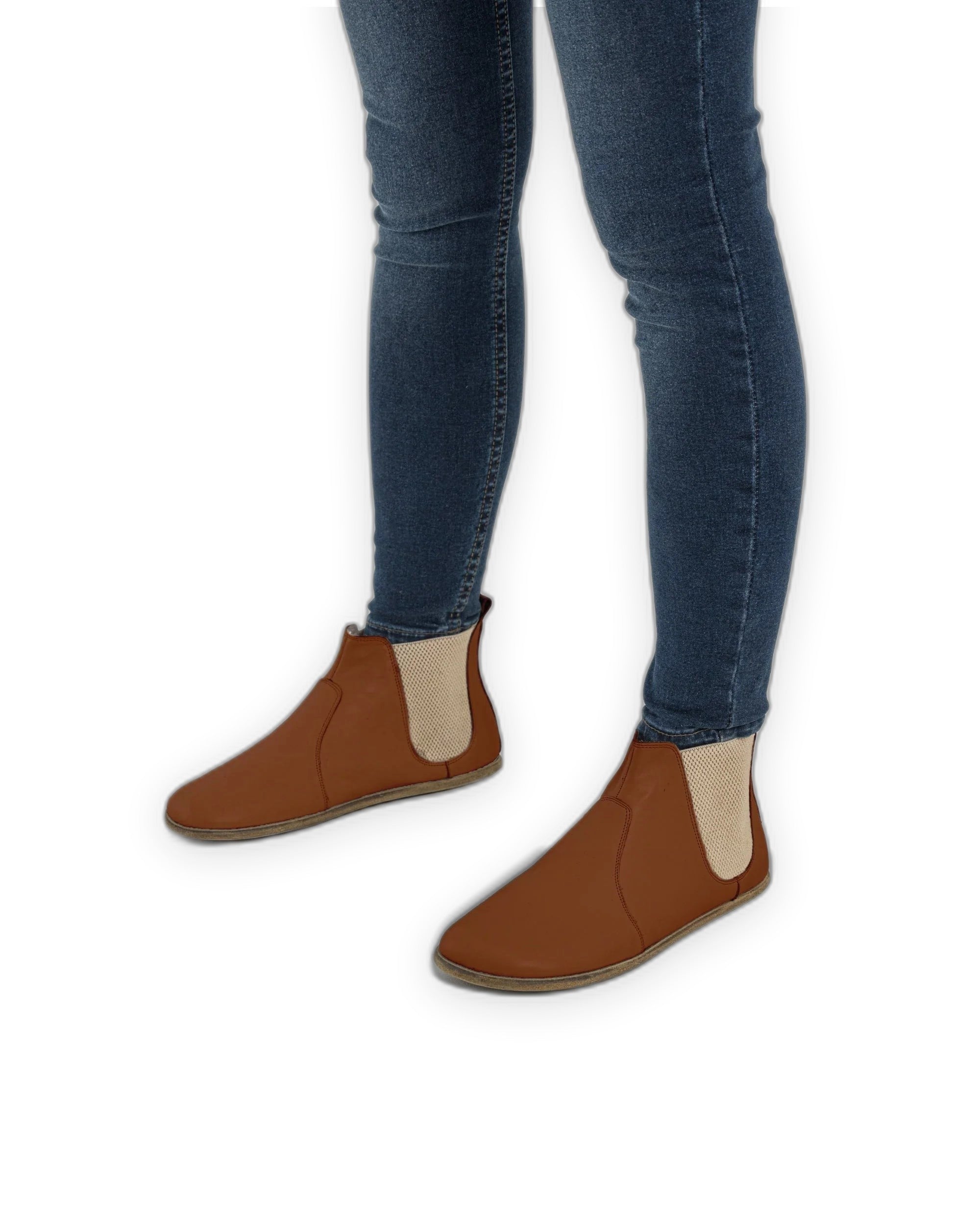 Back view Dark Brown Chelsea Boots - Calf Leather Handcrafted | Bespoky