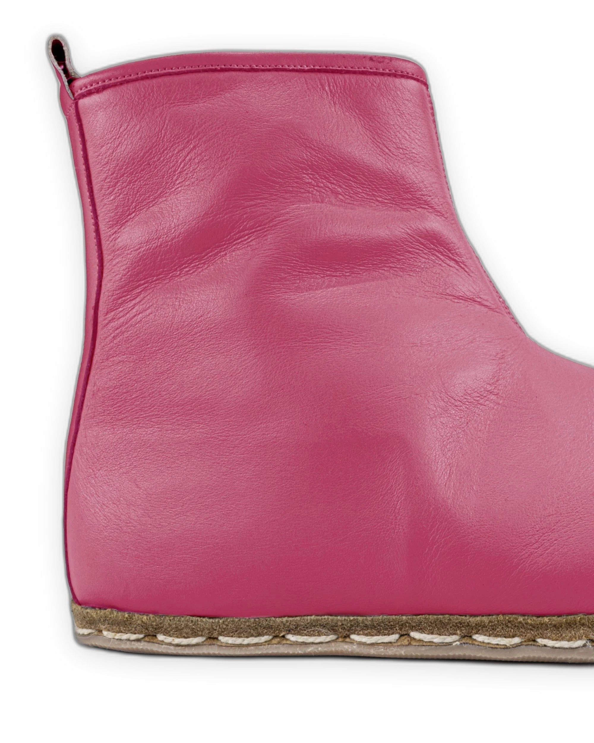 Top view Fuchsia Chelsea Boots - Handcrafted Calf Leather | Bespoky