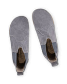 Side view Grey Suede Chelsea Boots - Calf Leather Zero Drop | Bespoky