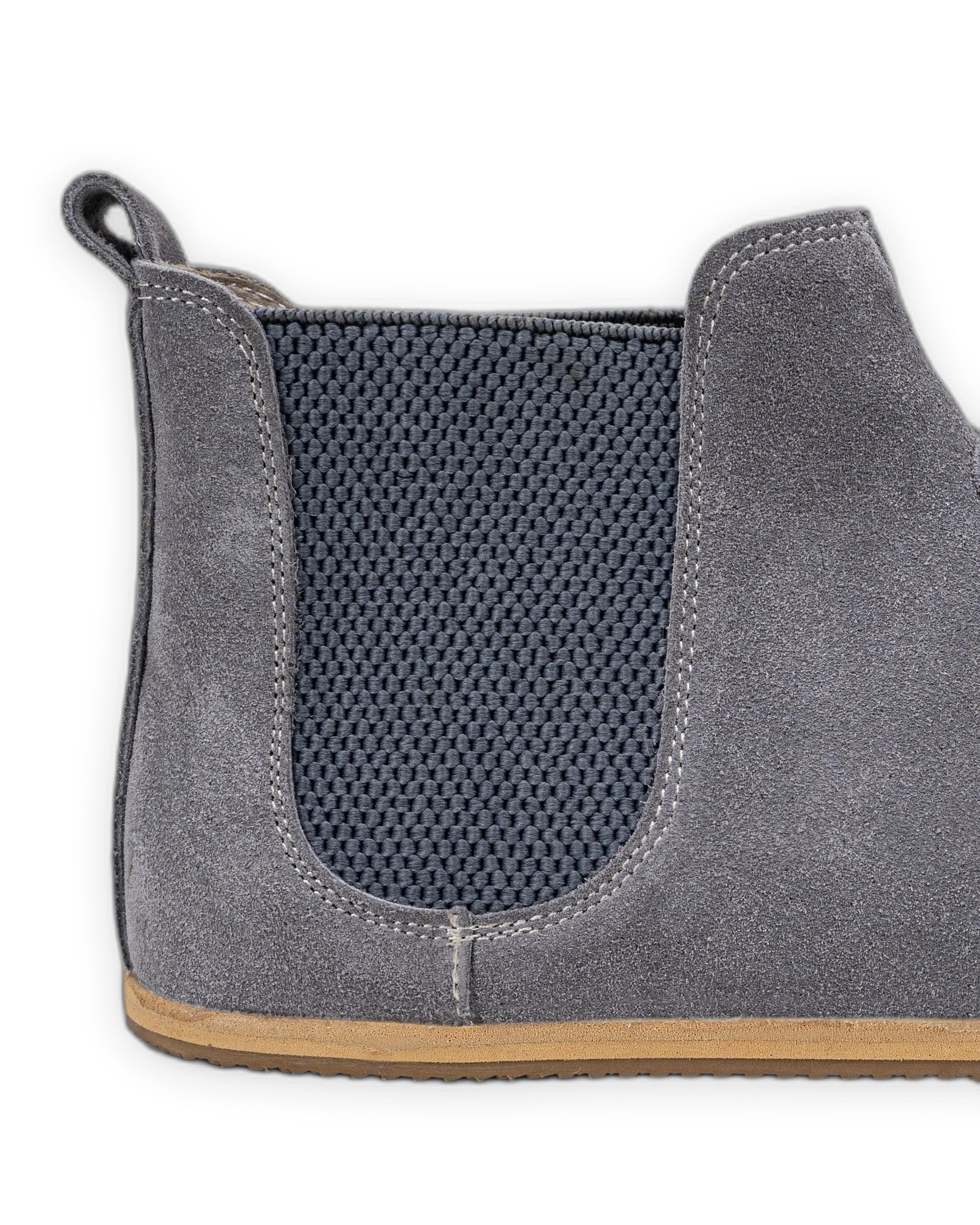 Top view Grey Suede Chelsea Boots - Handcrafted Calf Leather | Bespoky