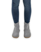 Detail Grey Suede Chelsea Boots - Handcrafted Calf Leather Turkey | Bespoky